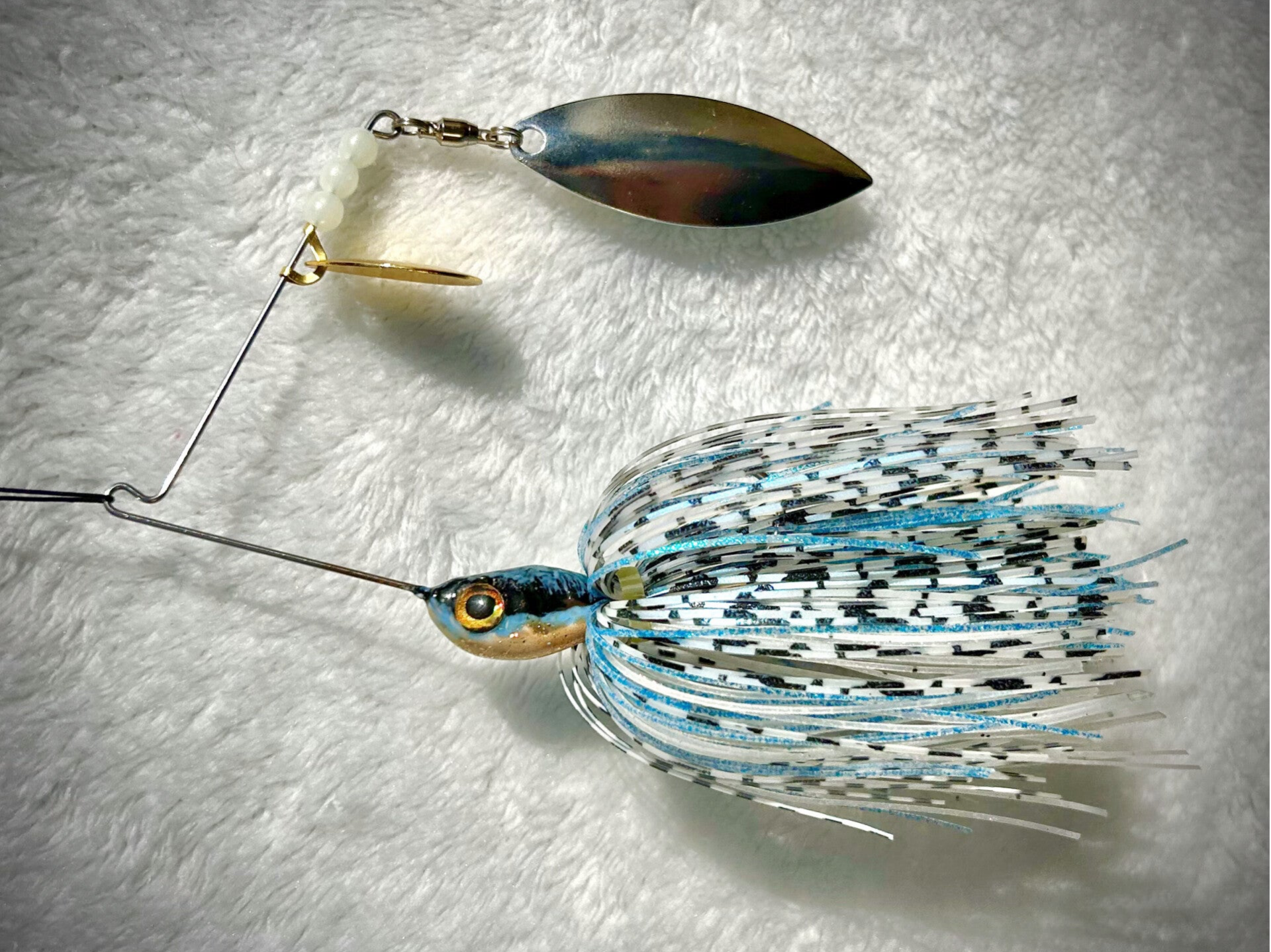 Black, Blue, and Gold Spinnerbait