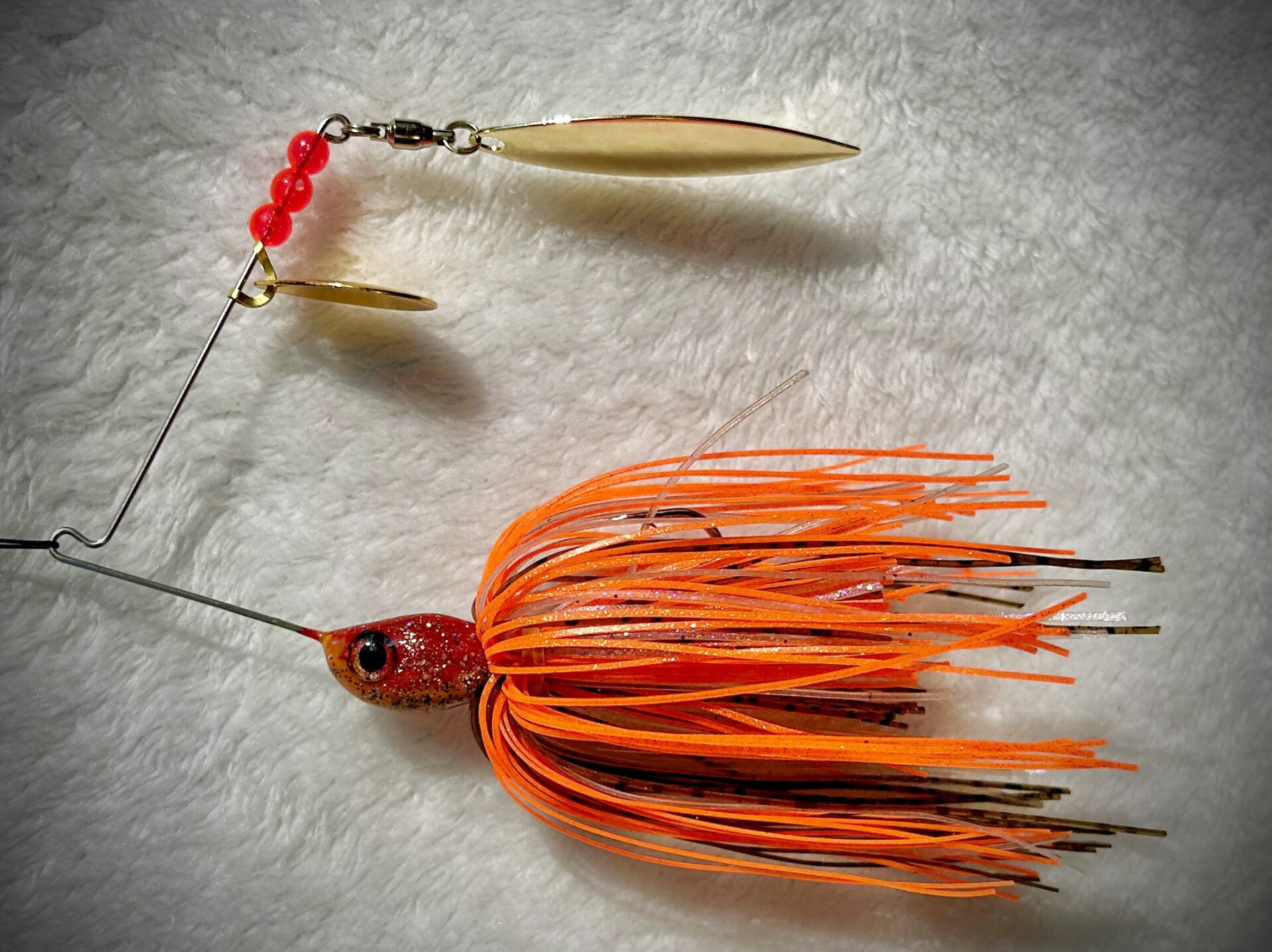 Red and Orange Spinnerbait