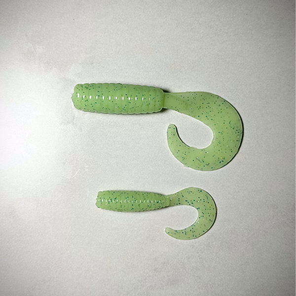 Light Green Curly Tail Grubs