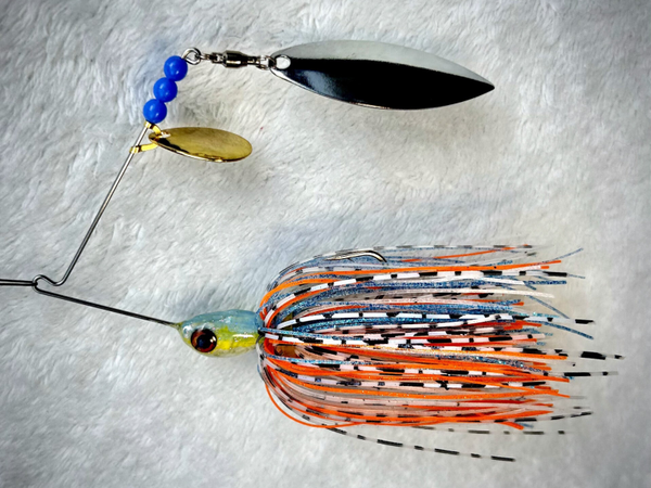 Light Blue, Yellow, and White Spinnerbait