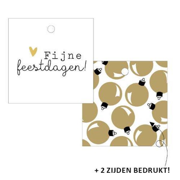 Cadeaulabel - Fijne feestdagen