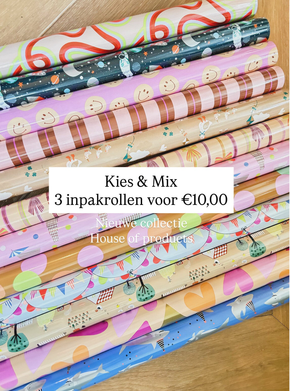 Kies & Mix 3 inpakrollen - Nieuwe collectie