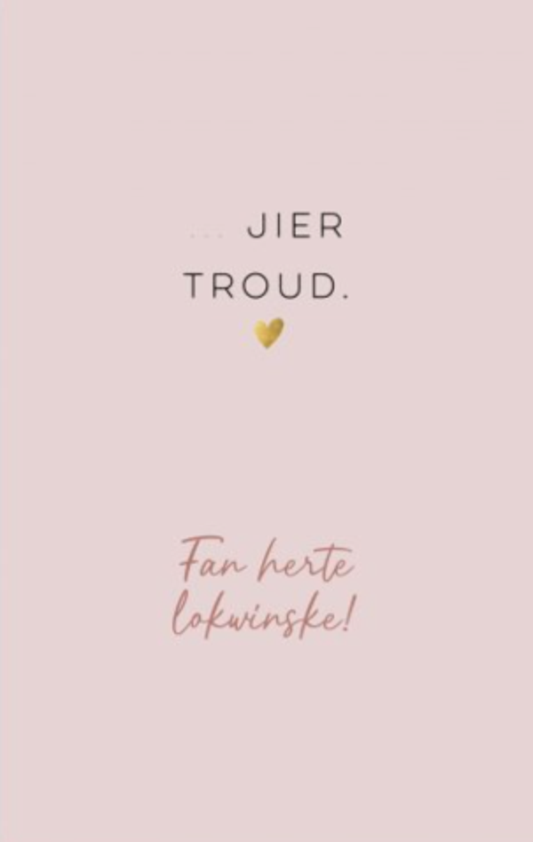 Kaart, ... jier troud