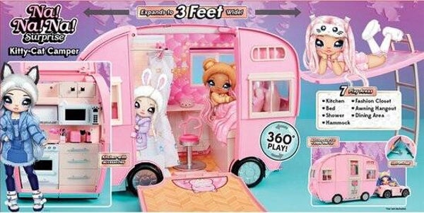 Na! Na! Na! Surprise Kitty-Cat Camper - Poppenvervoersmiddel