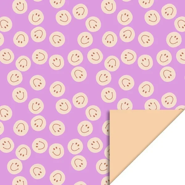 Cadeaupapier Smile pink - peach