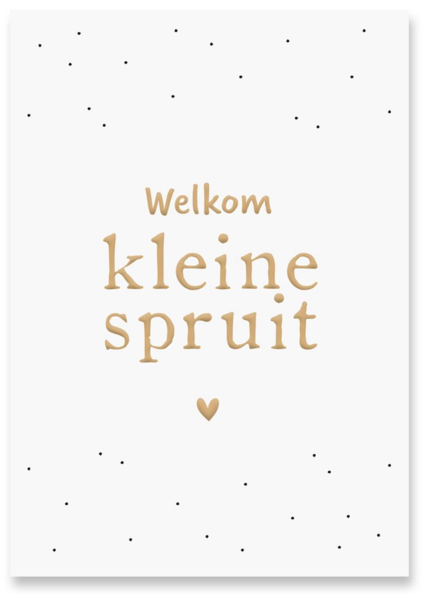 Kaart, welkom kleine spruit