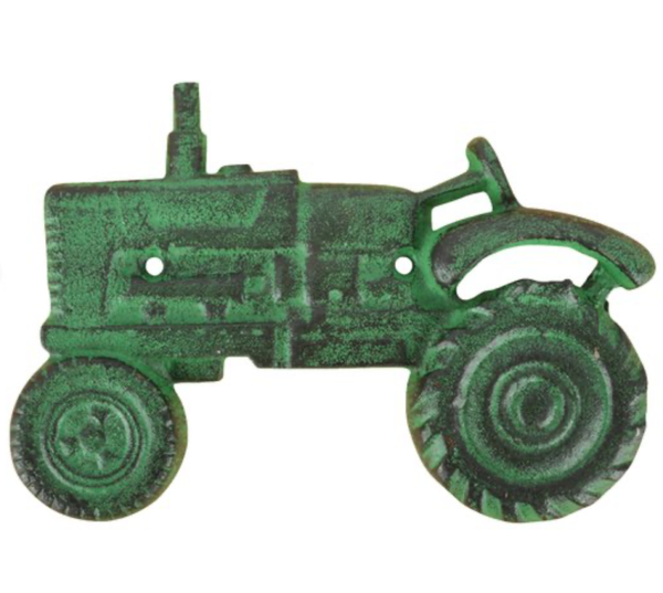 Flessenopener tractor groen