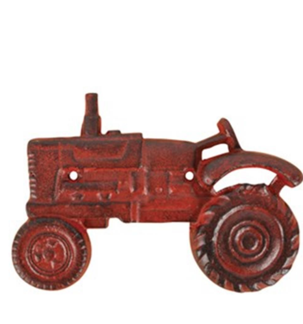 Flessenopener tractor rood