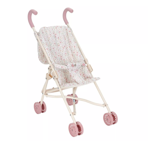 Little dutch Poppenbuggy – Roze – Essentials – Soft Flowers