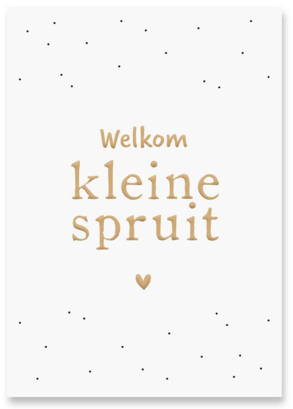Kaart, welkom kleine spruit