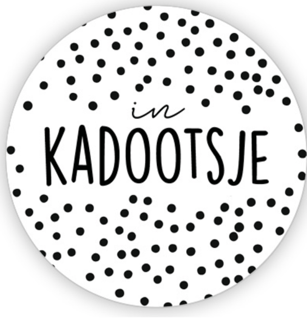 Stickers " In kadootsje" - 10 stuks