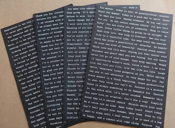 STICKERS | tekst zwart