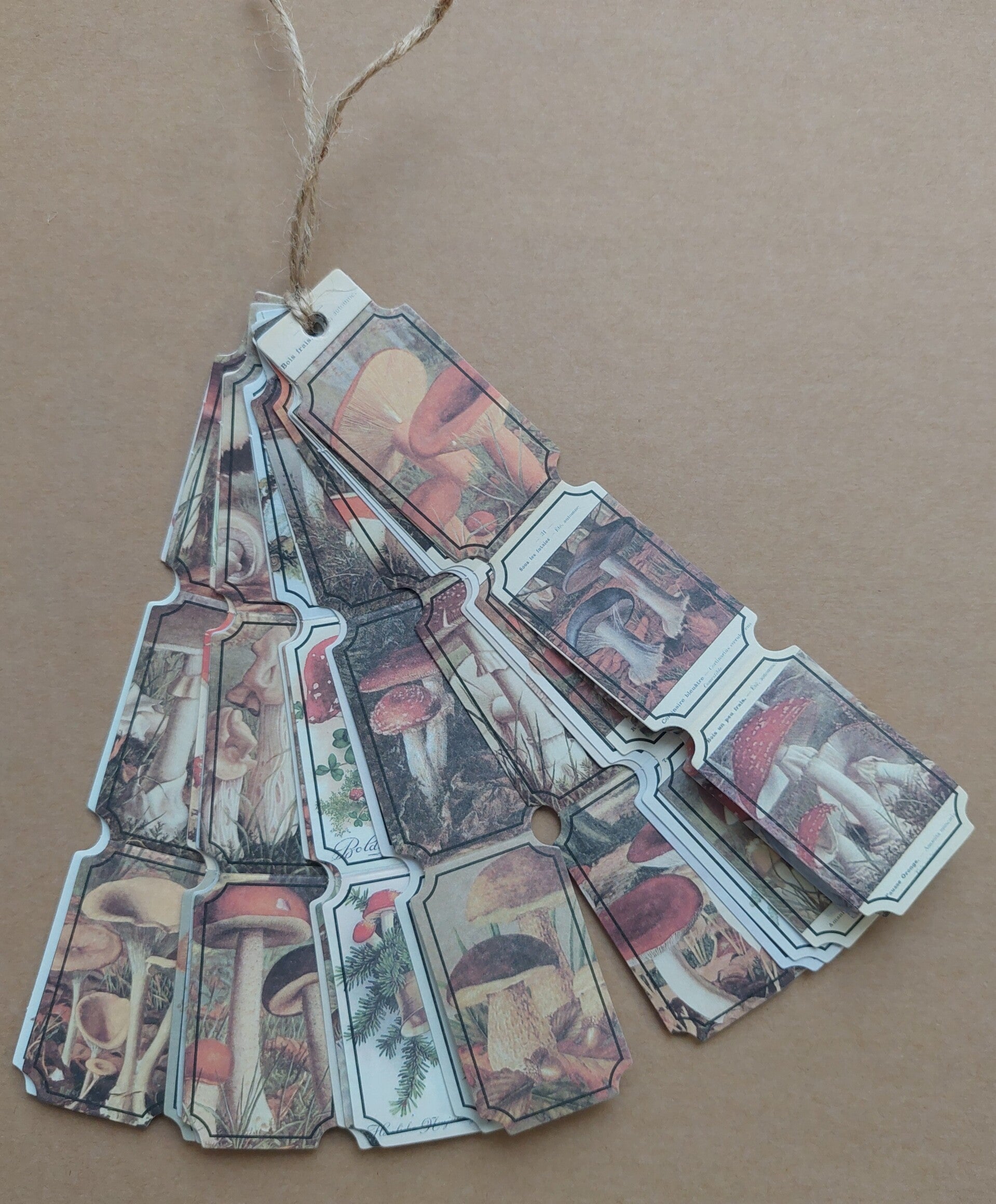 PAPIERTJES | labels paddenstoelen