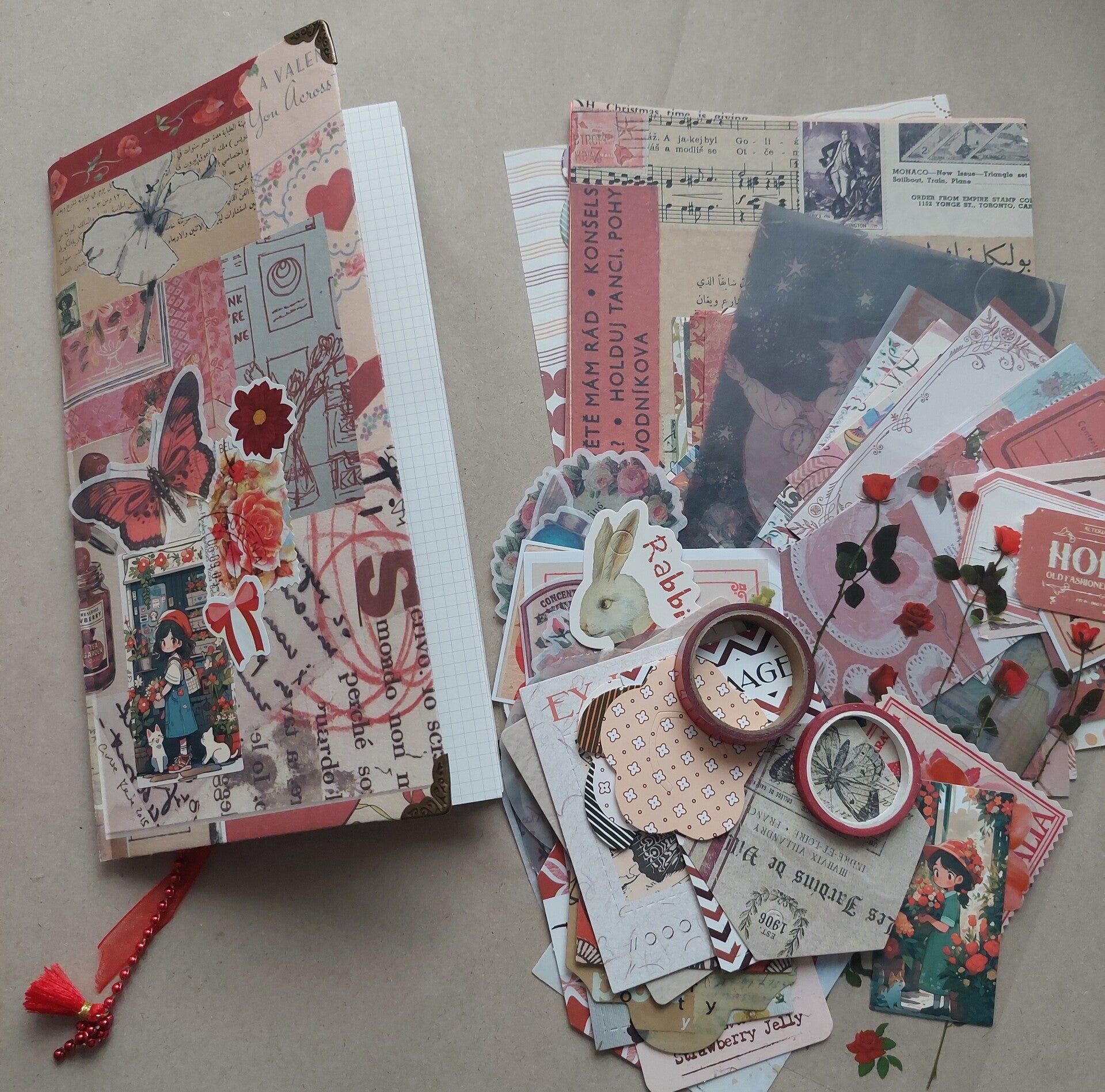 Startbundels | journal smal rood