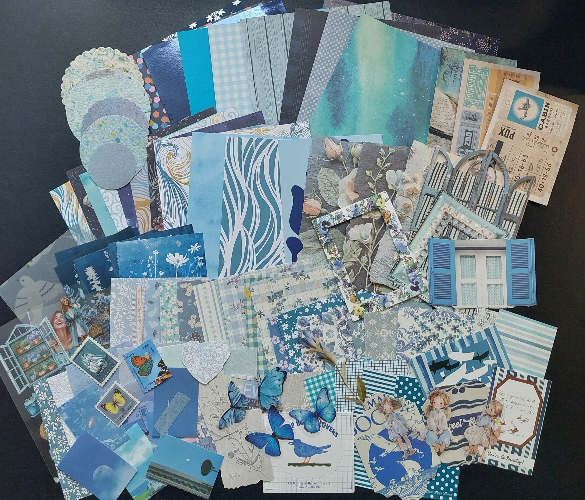 Papierpakket | blauw