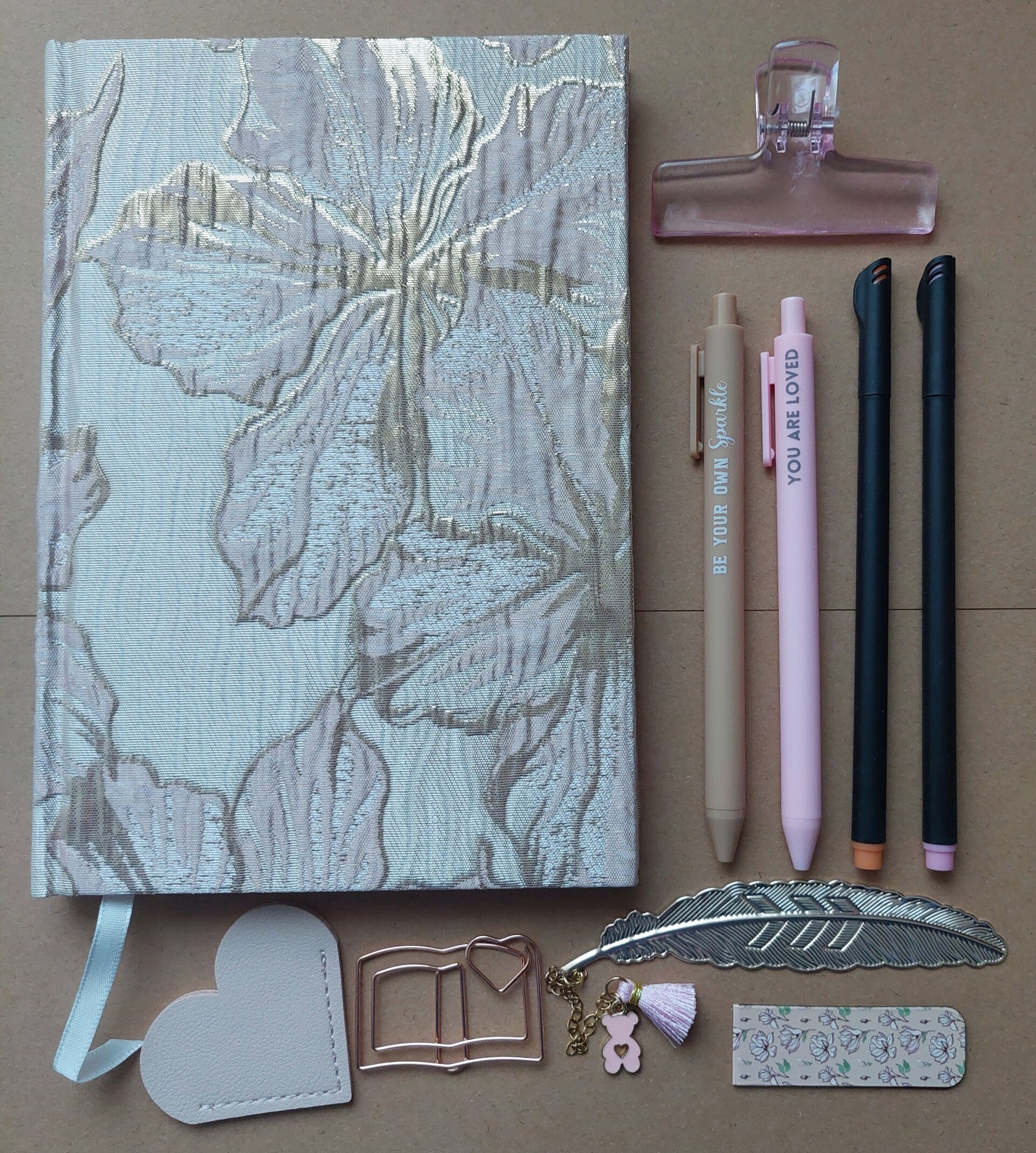 Journal & accessoires | bloem roze