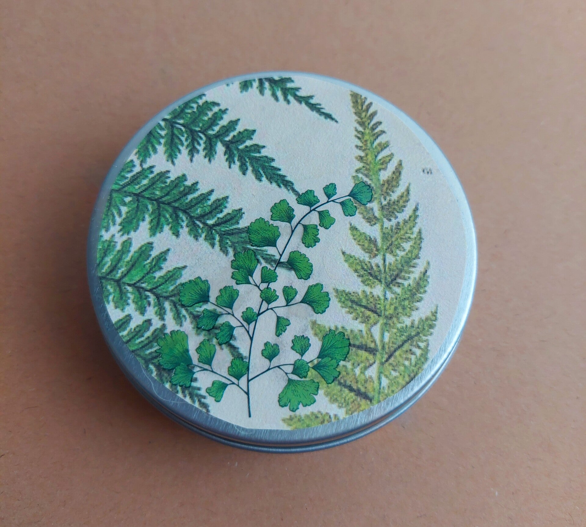 Stickers in rond blikje | blaadjes