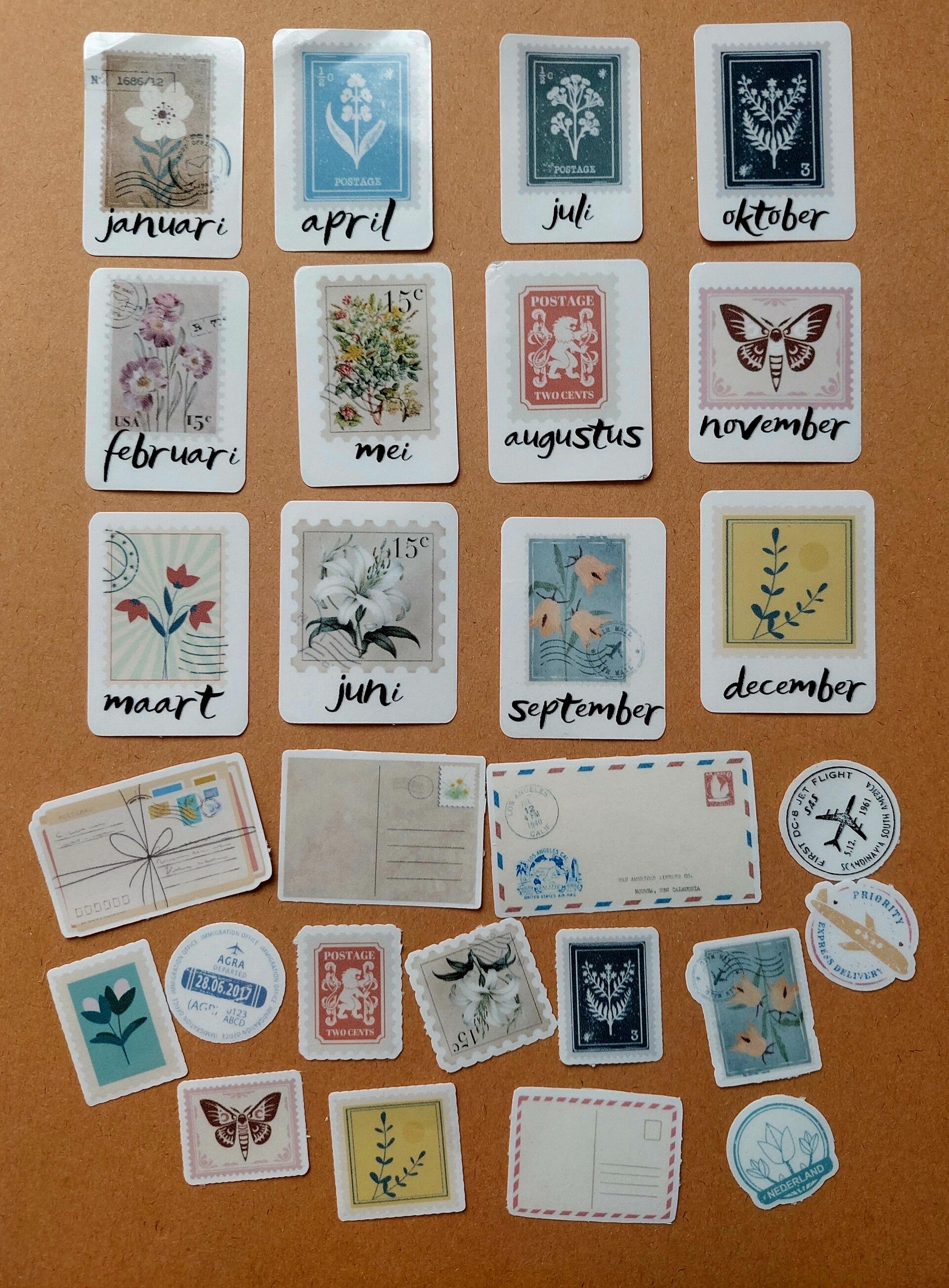 Stickers weken/maanden | thema post