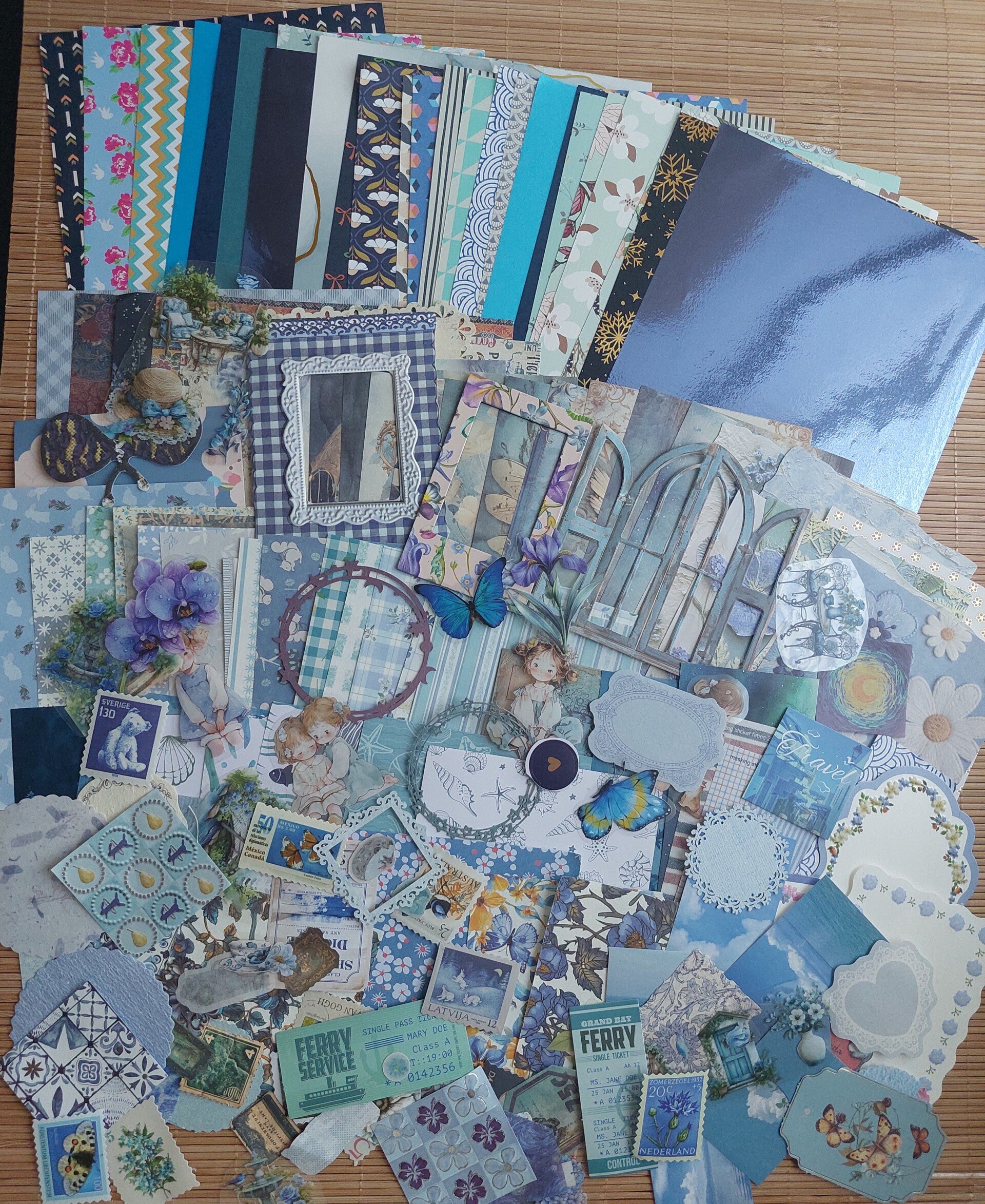 Papierpakket | blauw