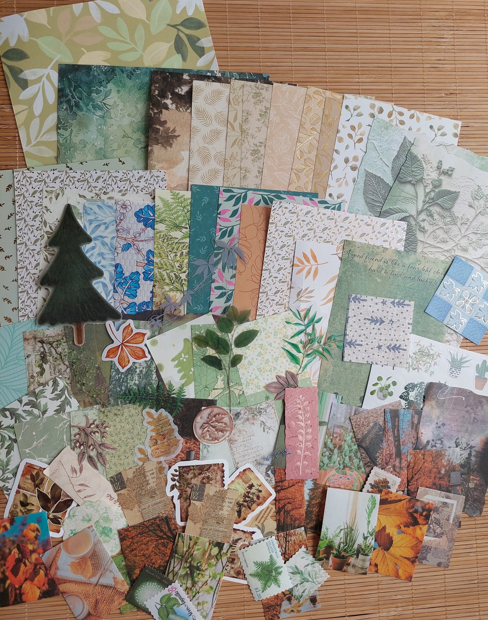 Papierpakket 50 stuks | bladeren