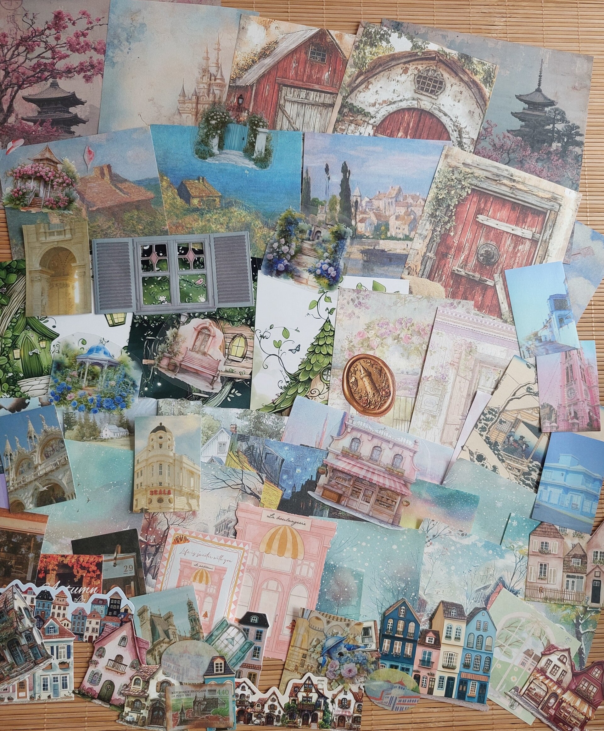 Papierpakket 50 stuks | huizen