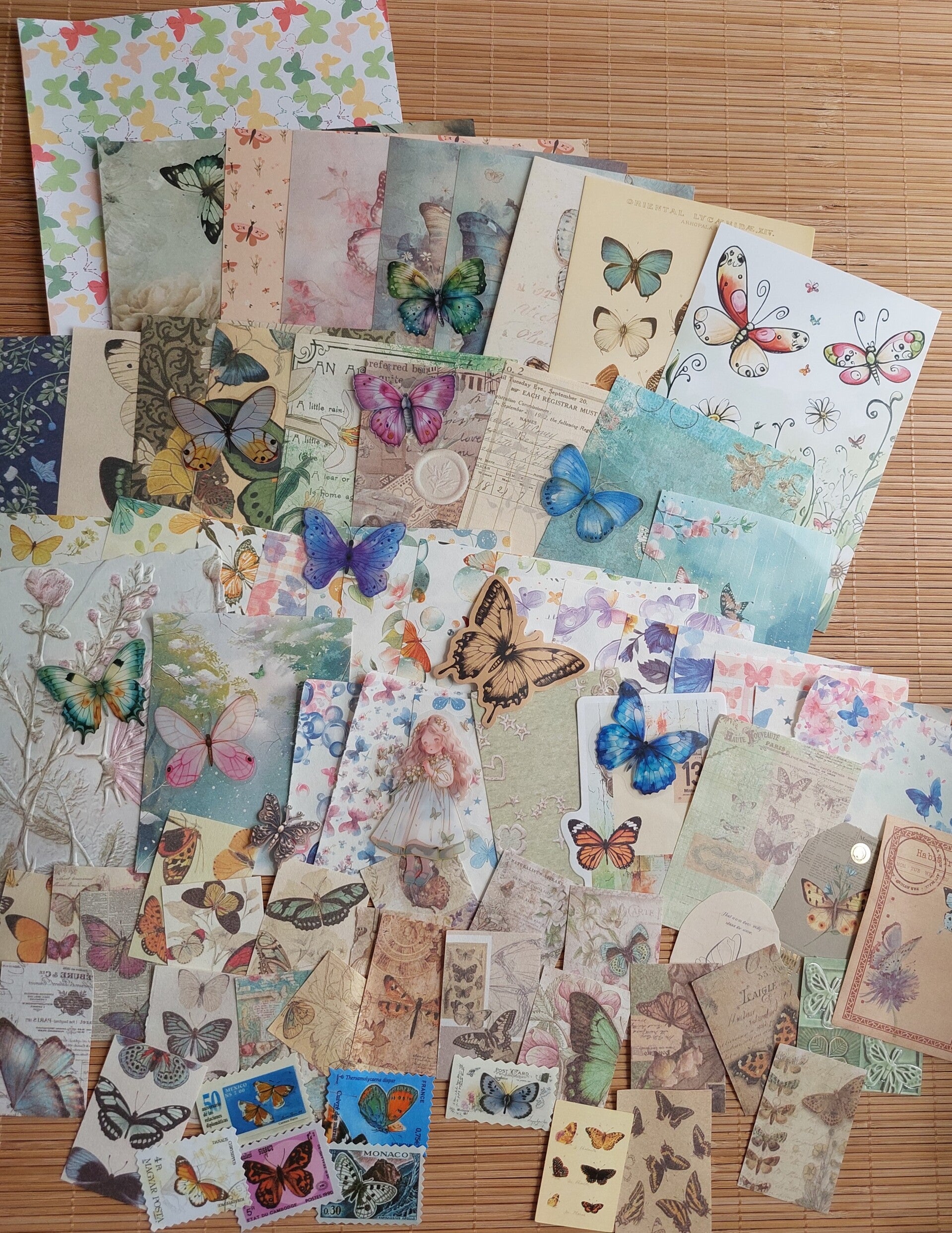 Papierpakket 50 stuks | vlinders