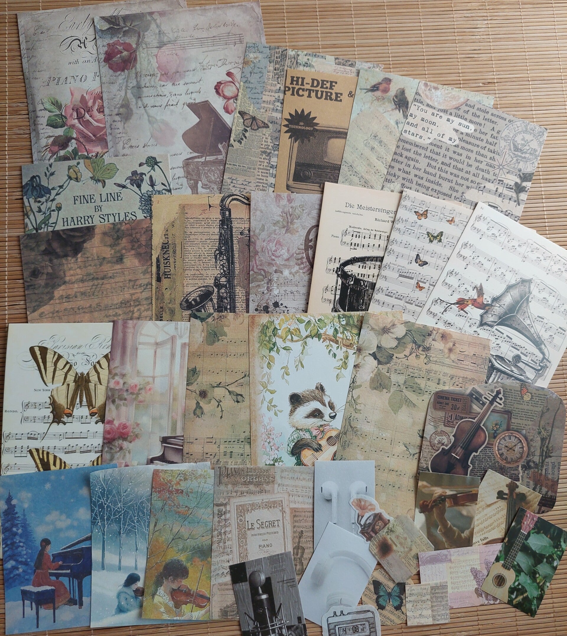 Papierpakket 25 stuks | muziek