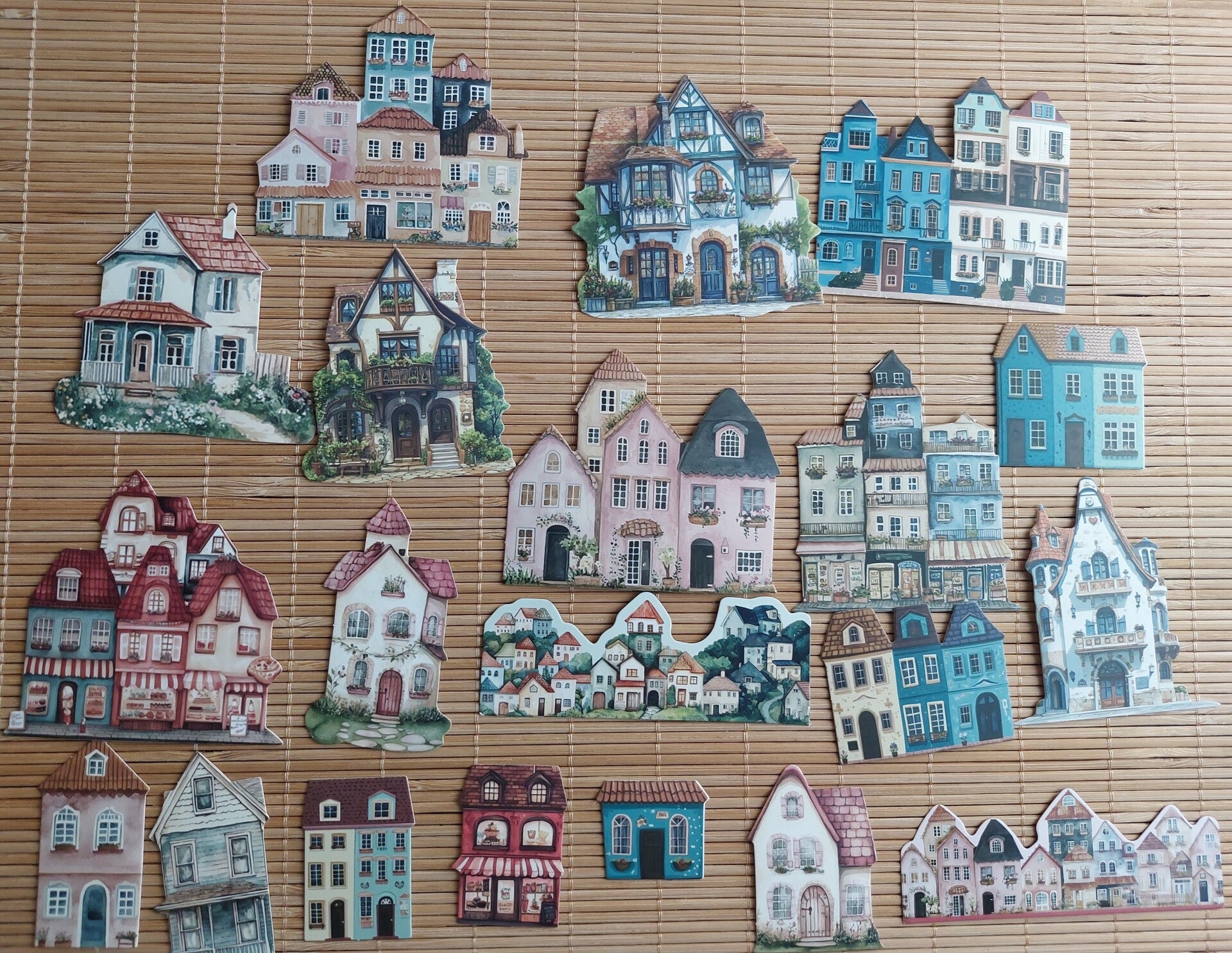 PAPIERTJES | huizen 20 stuks