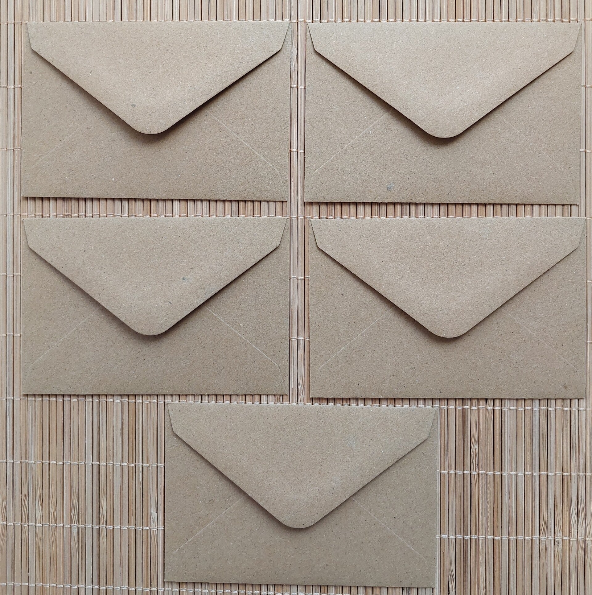 PAPIERTJES | 5 bruine envelopjes