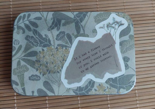 Stickers in blikje | botanical vintage