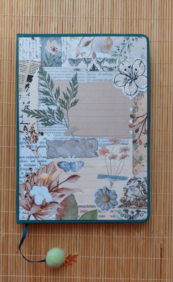 Notebook dotted botanisch groen