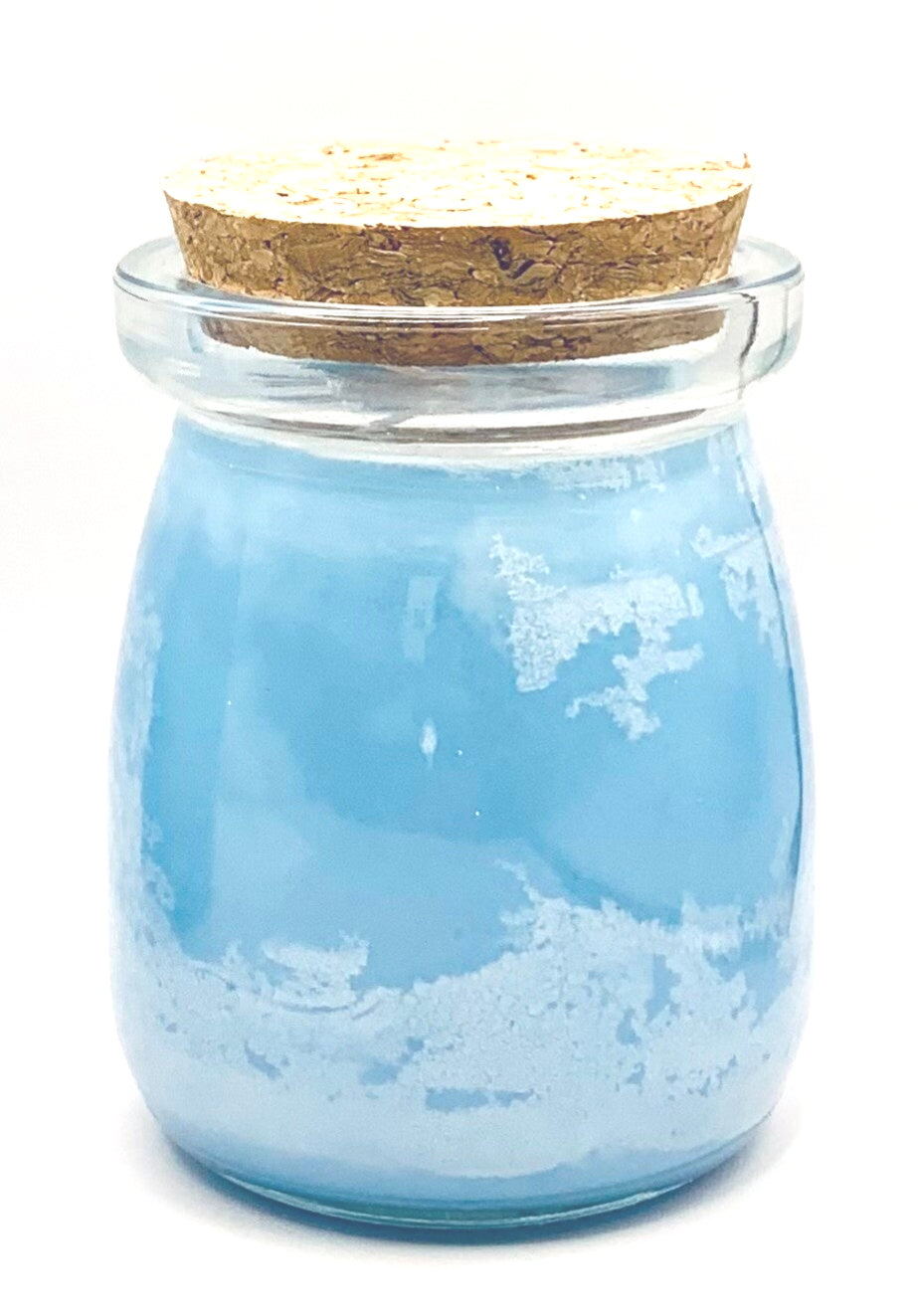 Fleur de Givre - Bleu Givré - Pot en verre (small)