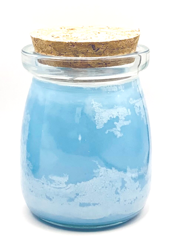 Fleur de Givre - Bleu Givré - Pot en verre (small)