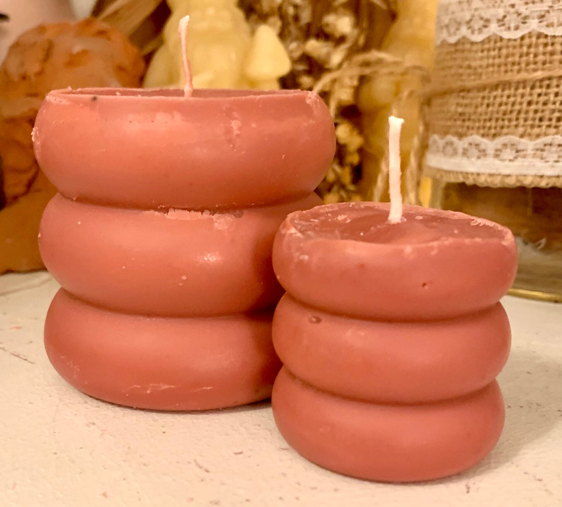 La passion du Chocolat - Rose poudré - Rondes Coussins