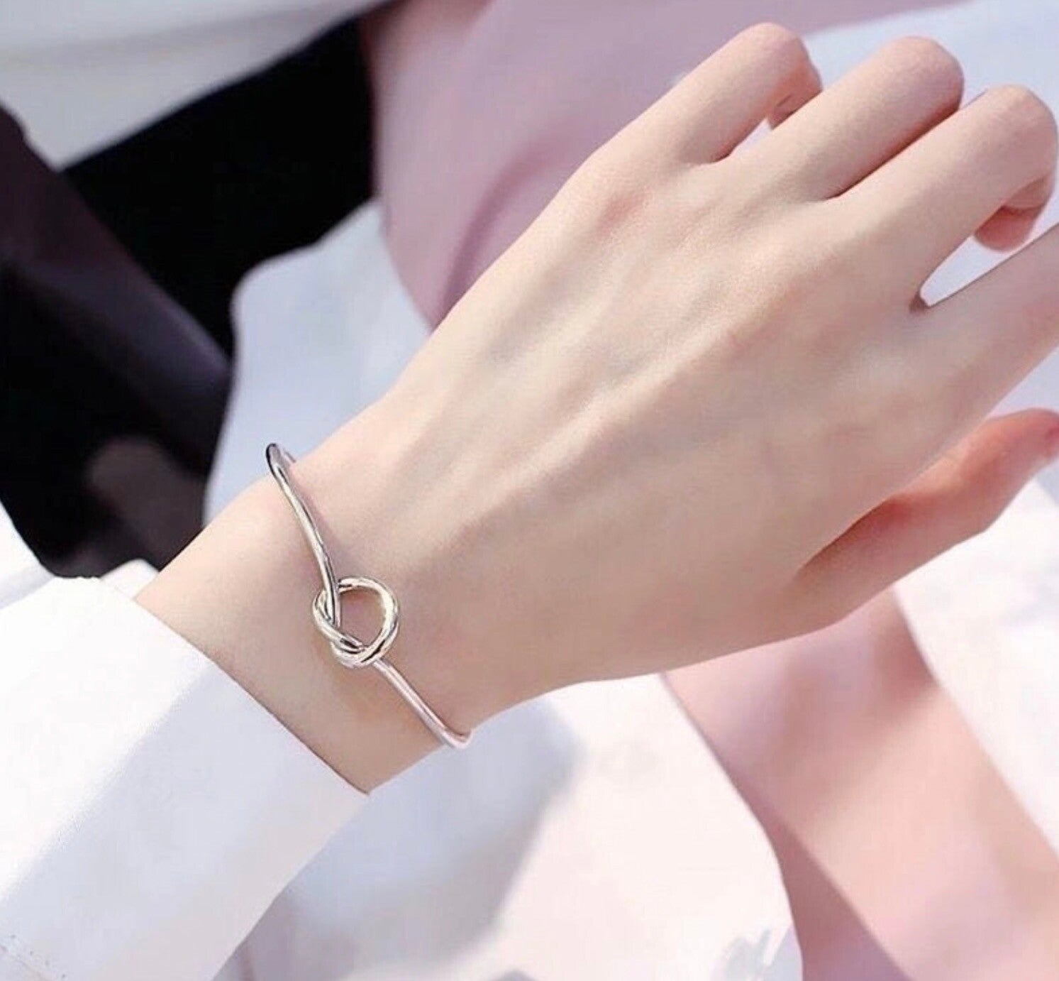 Elegant Bow Knot Stainless Steel Bracelet