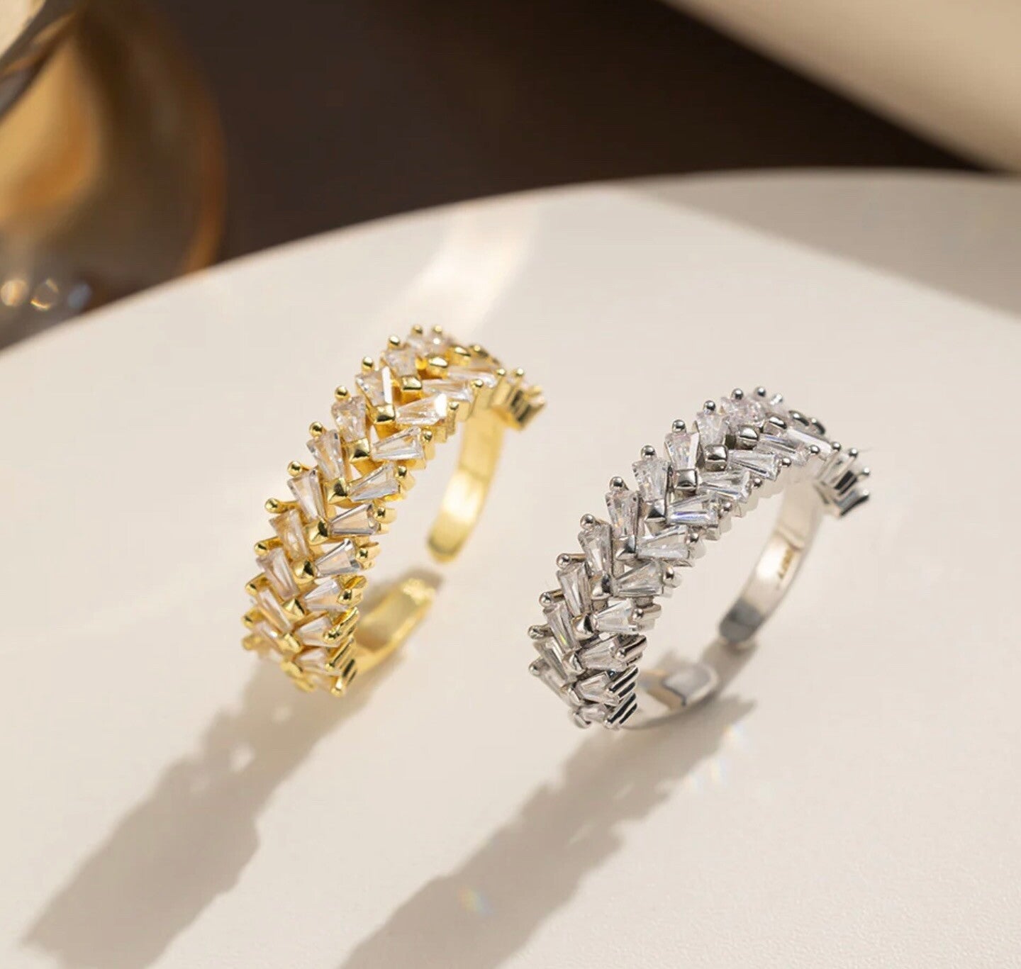 Radiant Elegance Multi Stone Adjustable Ring