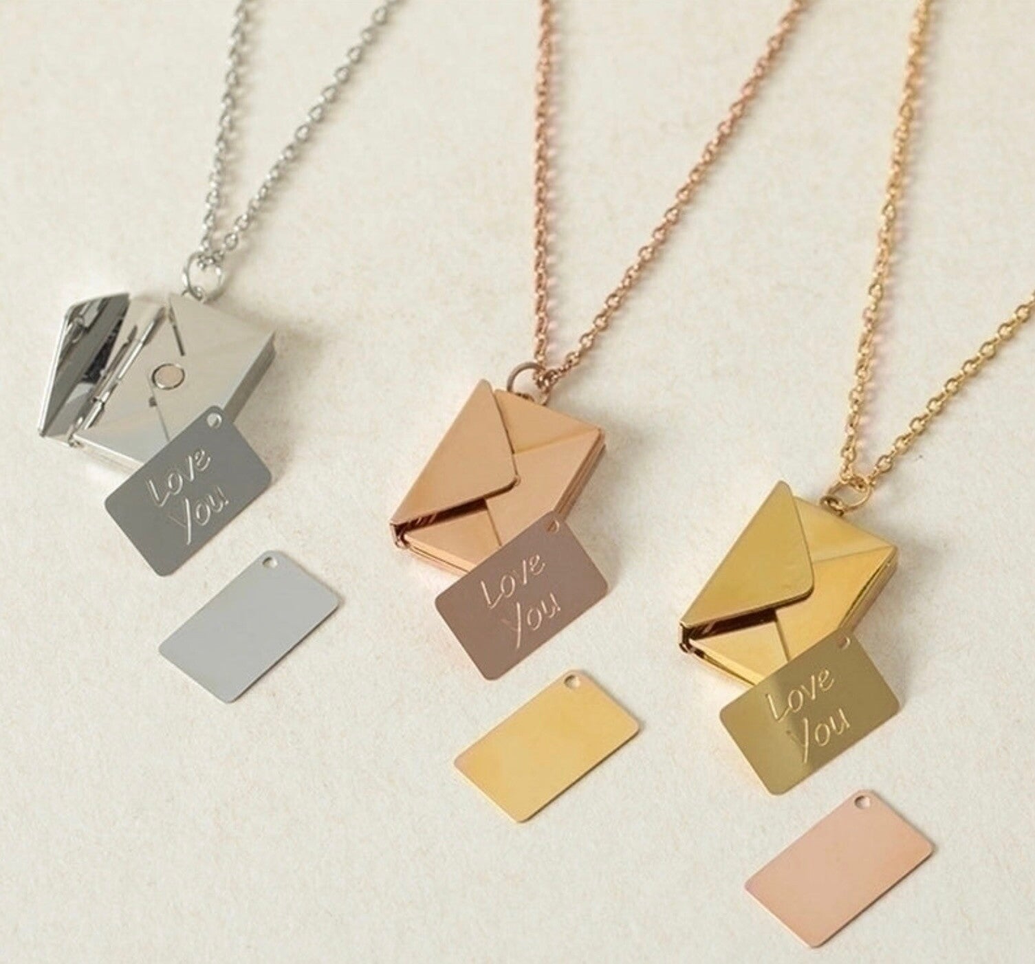 Unique Envelope Necklace