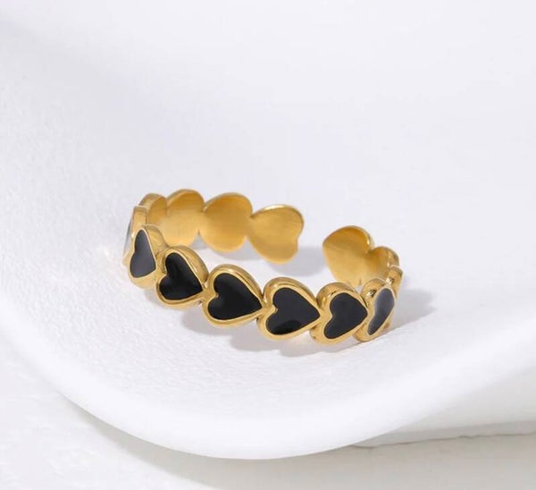Minimalist Adjustable Heart Ring