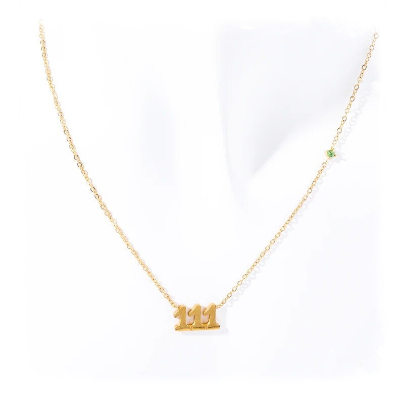 Angel number necklace