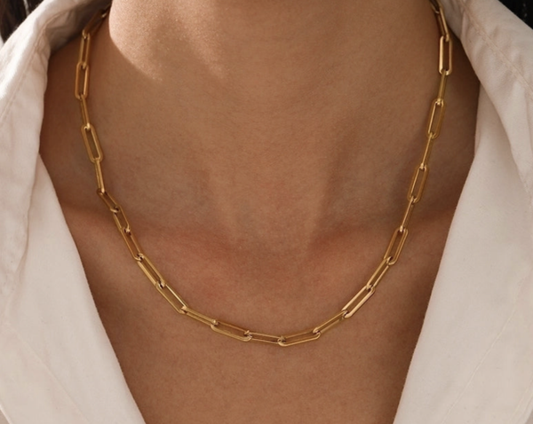 Stainless Steel Gold Plated Necklace
