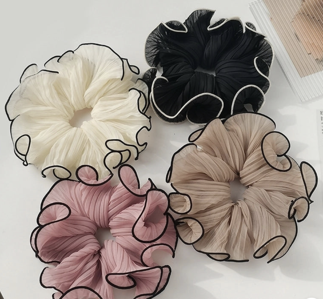 Solid Color Cloth Hair scrunchy