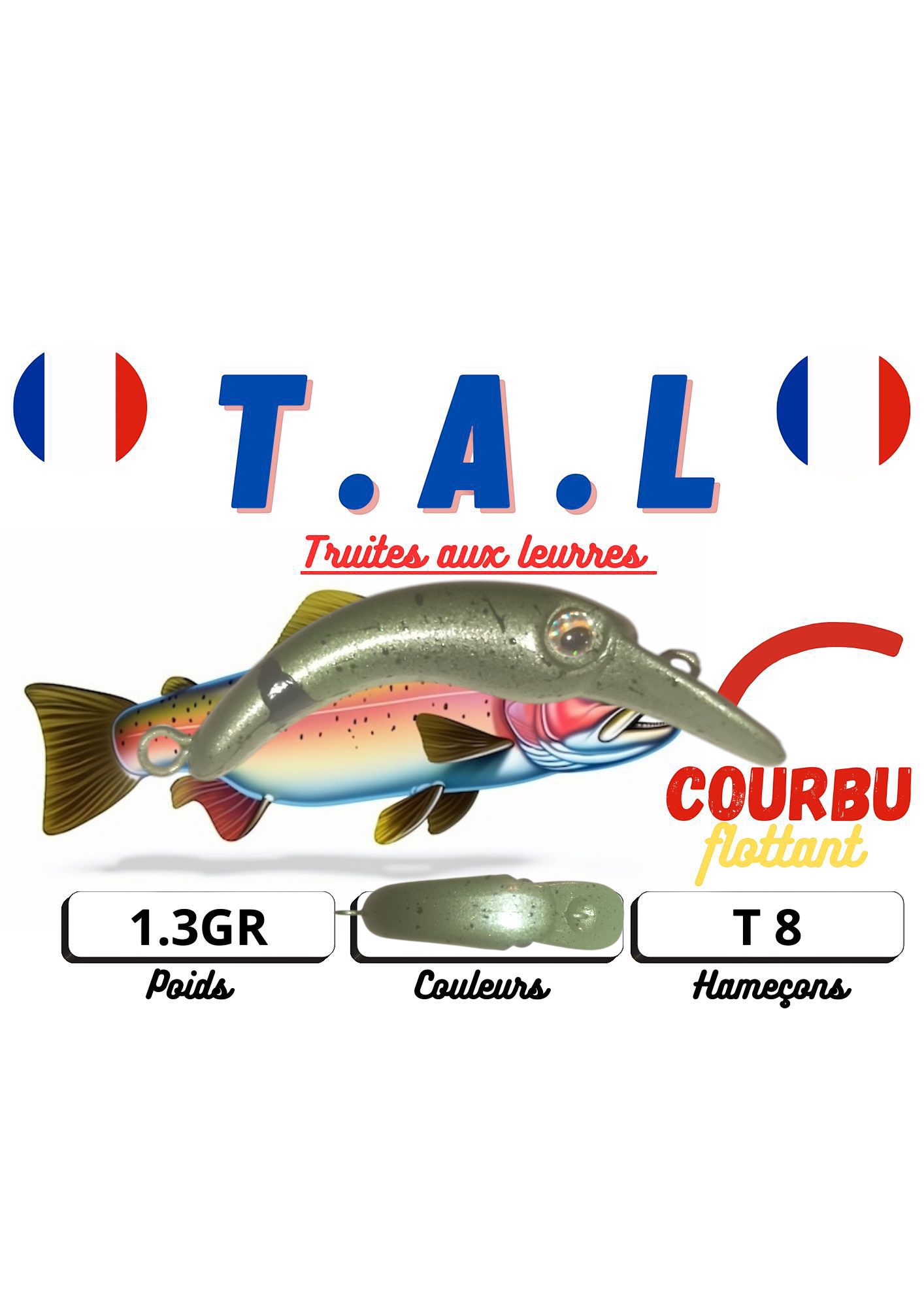 COURBU olive métal