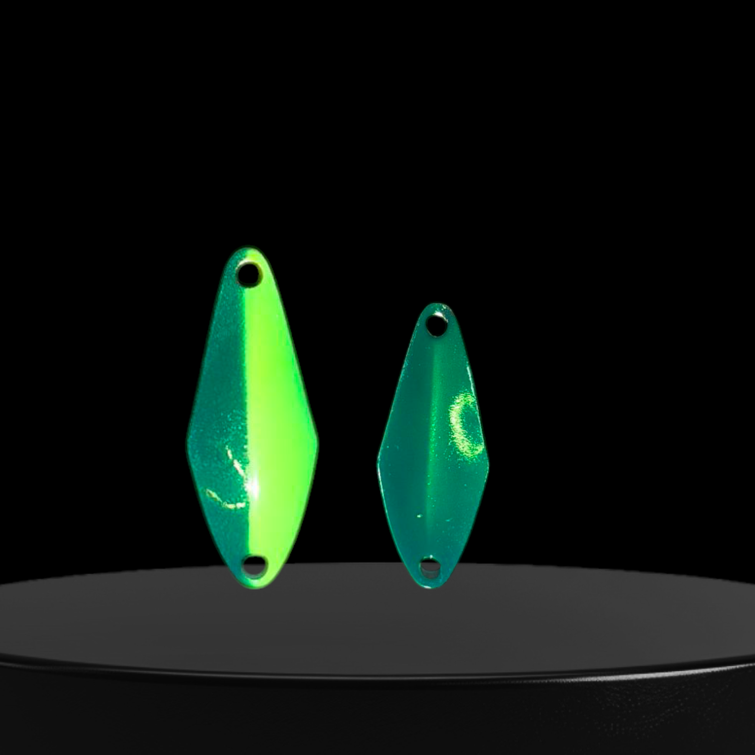 FLÈCHE Vert transparent / jaune flash