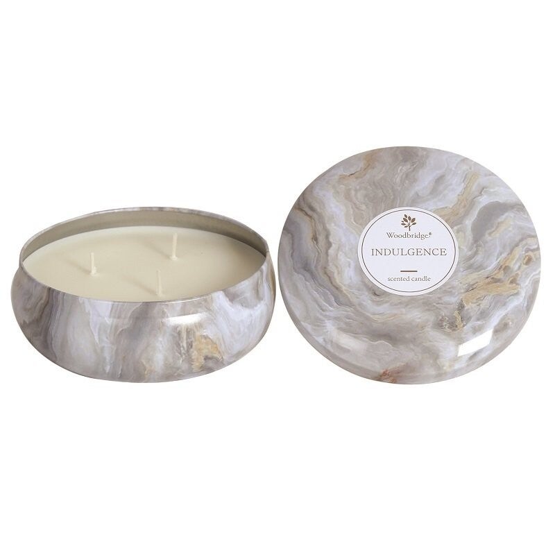 Woodbridge Indulgence Marble Effect Tin Candle