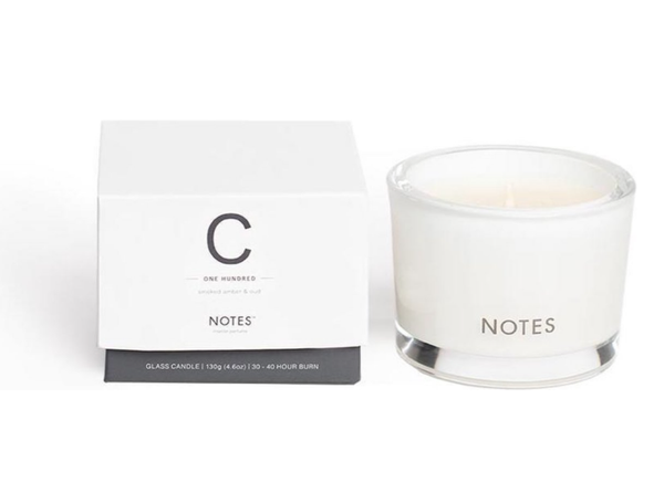Notes Scented Candle C - Hundred Small