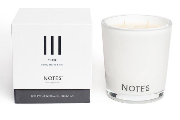 Notes Scented Candle III - Three Large