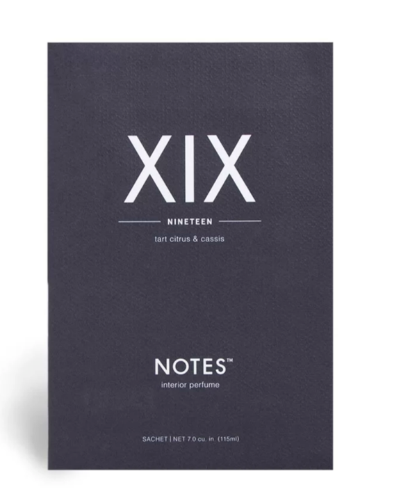 Notes Scented Sachet XIX - Nineteen