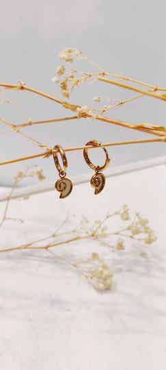 Boucles d’oreilles - créoles coquillages