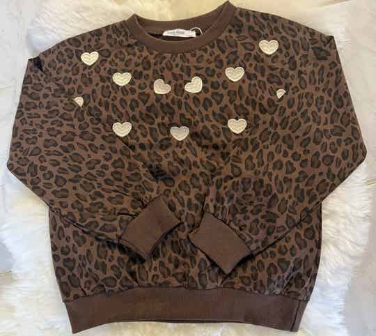 Pull léopard - Chocolat