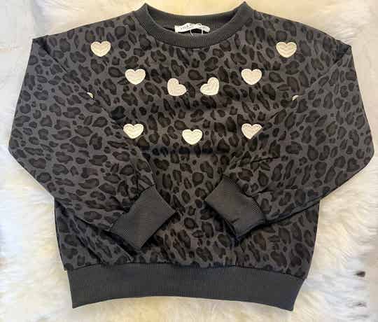 Pull léopard - gris